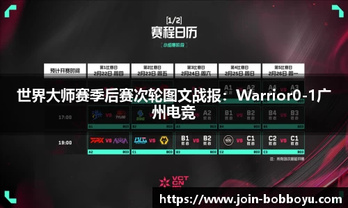 世界大师赛季后赛次轮图文战报：Warrior0-1广州电竞